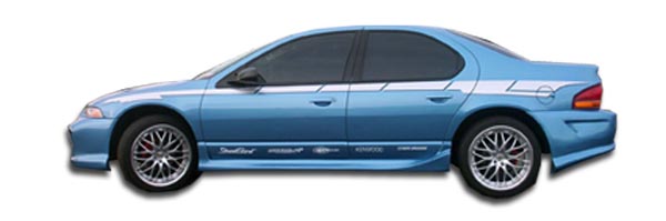 1995-2000 Dodge Stratus Chrysler Cirrus Plymouth Breeze Duraflex Drifter Side Skirts Rocker Panels - 2 Piece (Overstock)