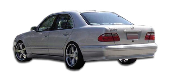 Fiberglass+ Rear Lip/Add On Body Kit for 1996 Mercedes E Class   - 1996-1999 Mercedes E Class W210 4DR Duraflex BR-S Rear Lip Under Spoiler Air Dam - 1 Piece (Overstock)