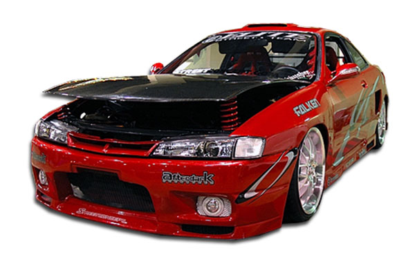 1998 Nissan 240SX ALL - Fiberglass+ Body Kit Bodykit - Nissan 240SX Duraflex R33 Body Kit - 4 Piece - Includes R33 Front Bumper Cover (101900) N-1 Rea