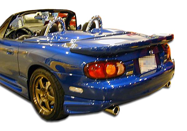 2005 Mazda Miata ALL - Fiberglass+ Rear Lip/Add On Bodykit - Mazda Miata Duraflex Bomber Rear Add On Bumper Extensions - 2 Piece