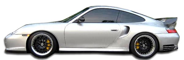 2004 Porsche 996  - Fiberglass+ Sideskirts Body Kit  - Porsche 996 Turbo C4S Duraflex GT-2 Look Side Skirts - 2 Piece (Overstock)