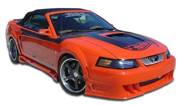 Polyurethane Bodykit Bodykit for 2004 Ford Mustang ALL - 1999-2004 Ford Mustang Couture Demon Body Kit - 8 Piece - Includes Demon Front Bumper Cover -
