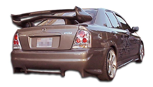 2003 Mazda Protege 4DR - Fiberglass+ Rear Bumper Body Kit  - Mazda Protege 4DR Duraflex Evo 2 Rear Bumper Cover - 1 Piece (Overstock)