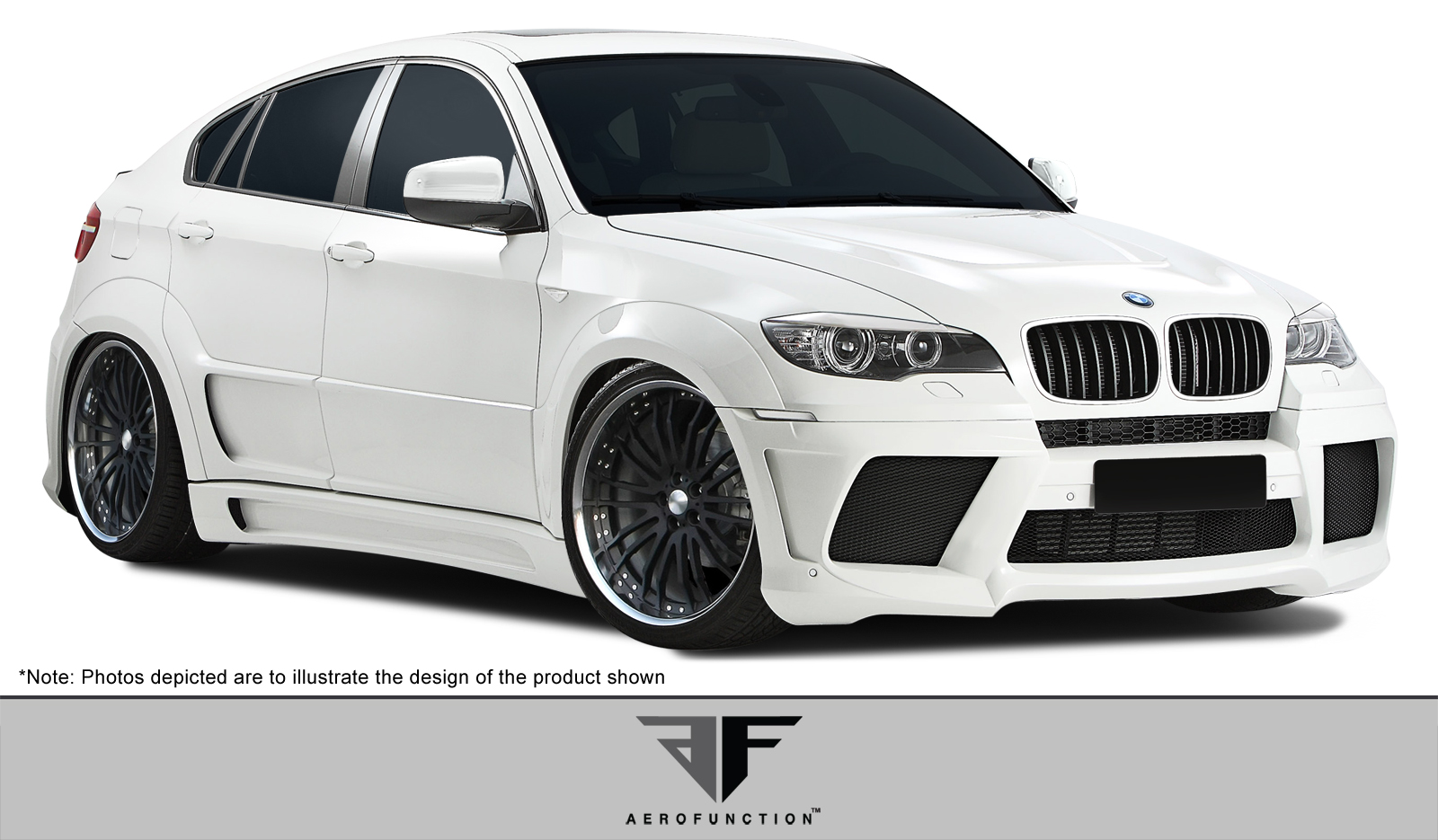 2011 BMW X6 ALL - Other Body Kit Bodykit - BMW X6 X6M AF-3 Wide Body Kit ( PUR-RIM ) - 12 Piece - Includes AF-3 Wide Body Front Bumper Cover (