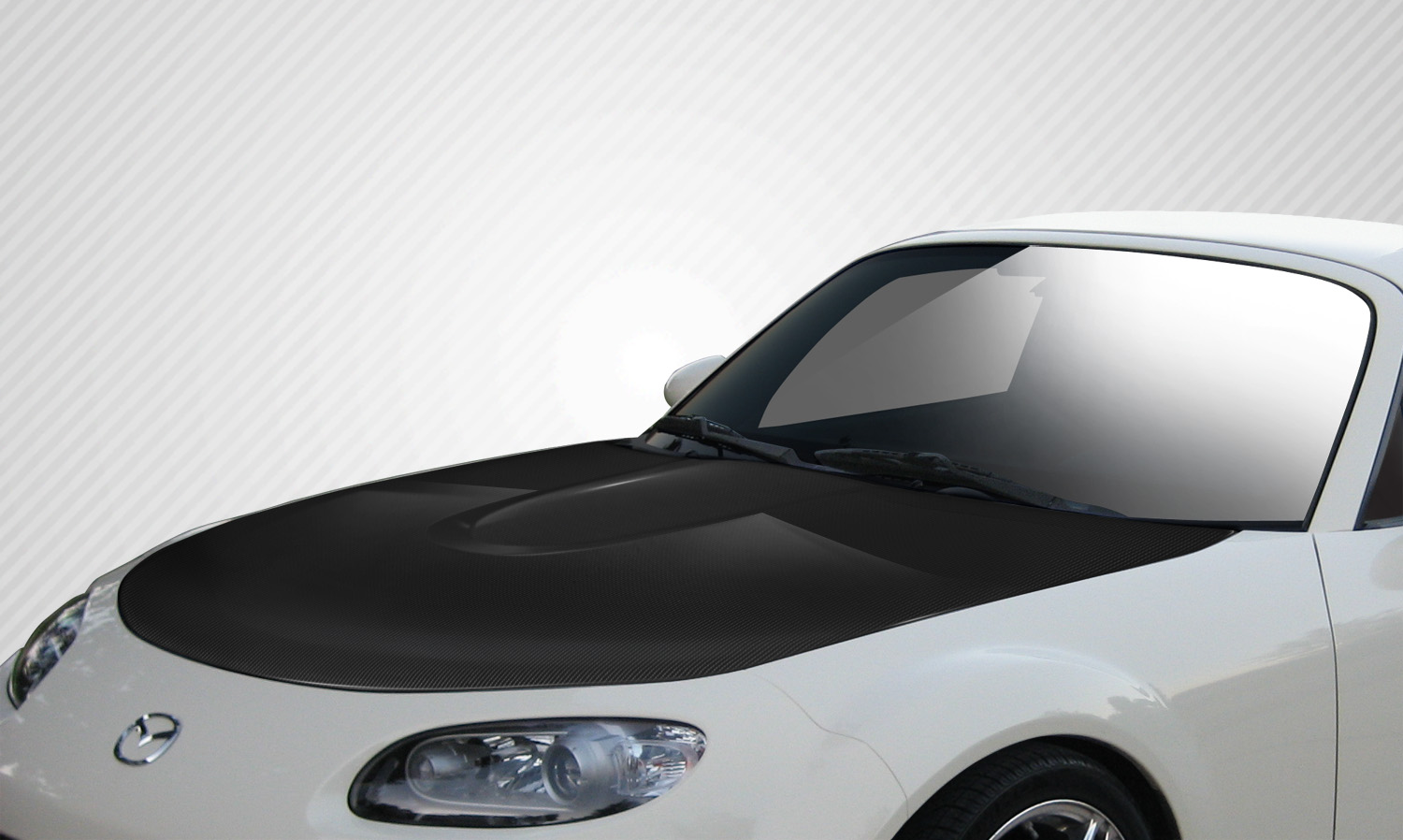 2006 Mazda Miata ALL - Carbon Fiber Fibre Hood Bodykit - 2006-2015 Mazda Miata Carbon Creations OEM Hood - 1 Piece