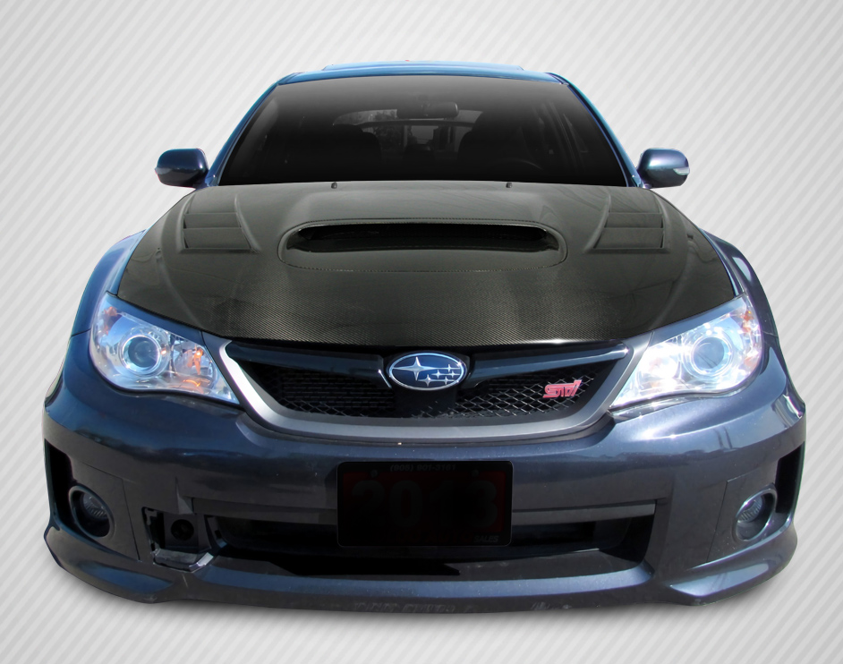 Carbon Fiber Fibre Hood Body Kit For 2009 Subaru Impreza Subaru Impreza 2008 2014 Wrx Sti