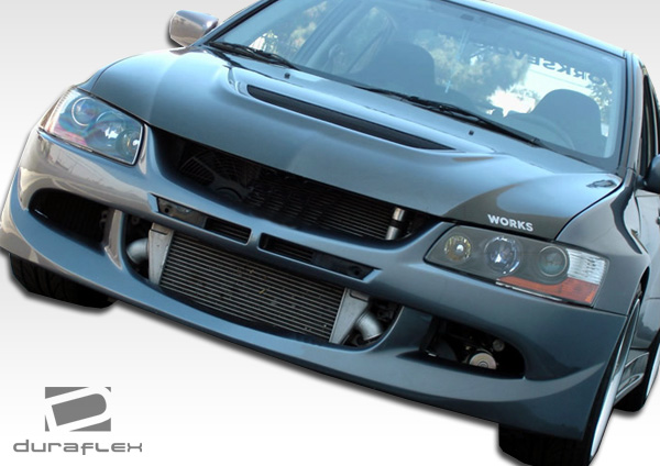 2005 Mitsubishi Evolution Fiberglass+ Front Bumper Body Kit - 2003-2006 ...