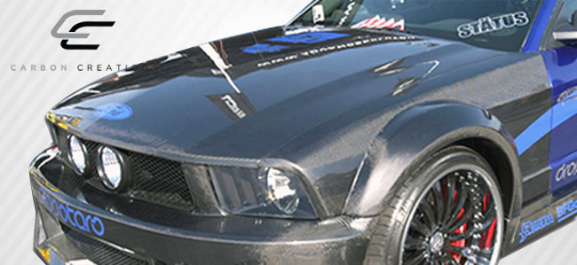 2006 Ford mustang carbon fiber hood #4