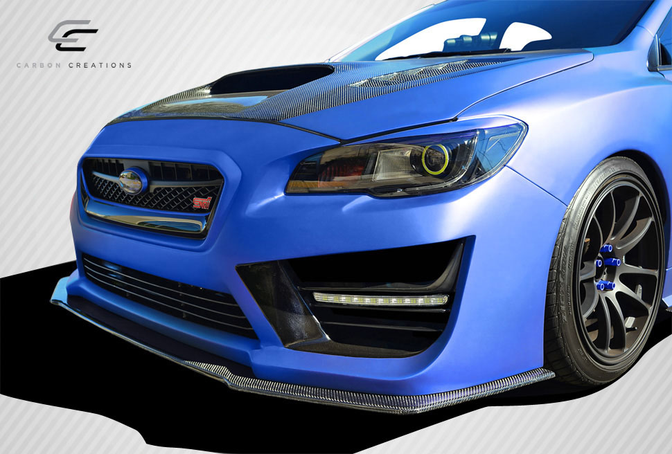 2018 Subaru WRX Carbon Fiber Front Lip-Add On Body Kit - 2015-2019 ...