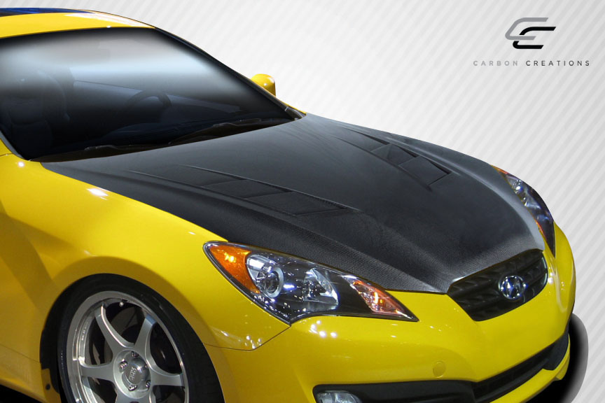 2012 Hyundai Genesis 2DR Carbon Fiber Hood Body Kit - 2010-2012 Hyundai ...