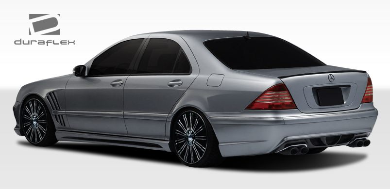 Rear Bumper Body Kit for 2000 Mercedes S Class   - 2000-2006 Mercedes S Class W220 Duraflex W-2 Rear Bumper Cover - 1 Piece