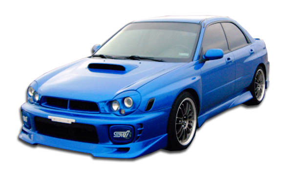 2002-2003 Subaru Impreza 4DR Duraflex Type G Body Kit - 4 Piece - Includes Type G Front Lip Under Spoiler Air Dam (104213) C-Speed Rear Lip Under Spoiler Air Dam (100390) C-Speed Side Skirts Rocker Panels (100391)