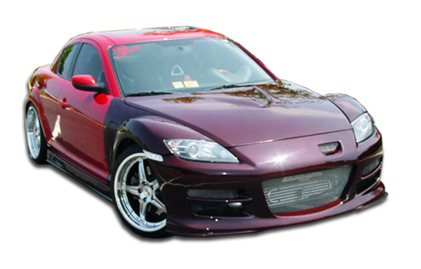 Kit Body Kit for 2004 Mazda RX8   - 2004-2008 Mazda RX-8 Duraflex GT Competition Body Kit - 4 Piece - Includes GT Competition Front Bumper Cover (100579) GT Competition Rear Bumper Cover (100580) GT Competition Side Skirts Rocker Panels (100581)