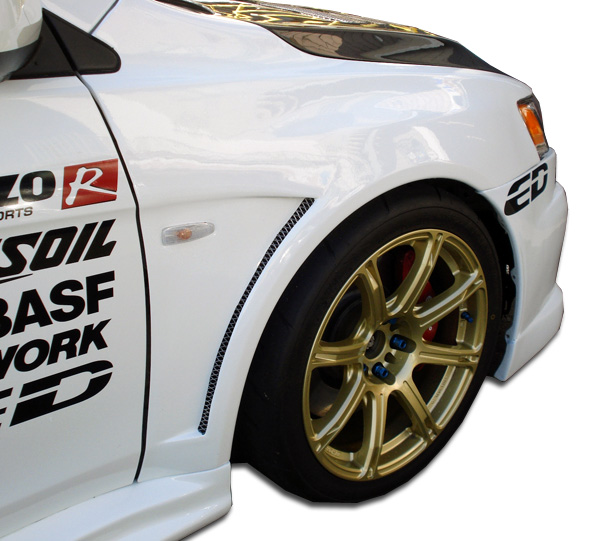 2011 Mitsubishi Evolution Fiberglass+ Fender Body Kit - 2008-2015 ...