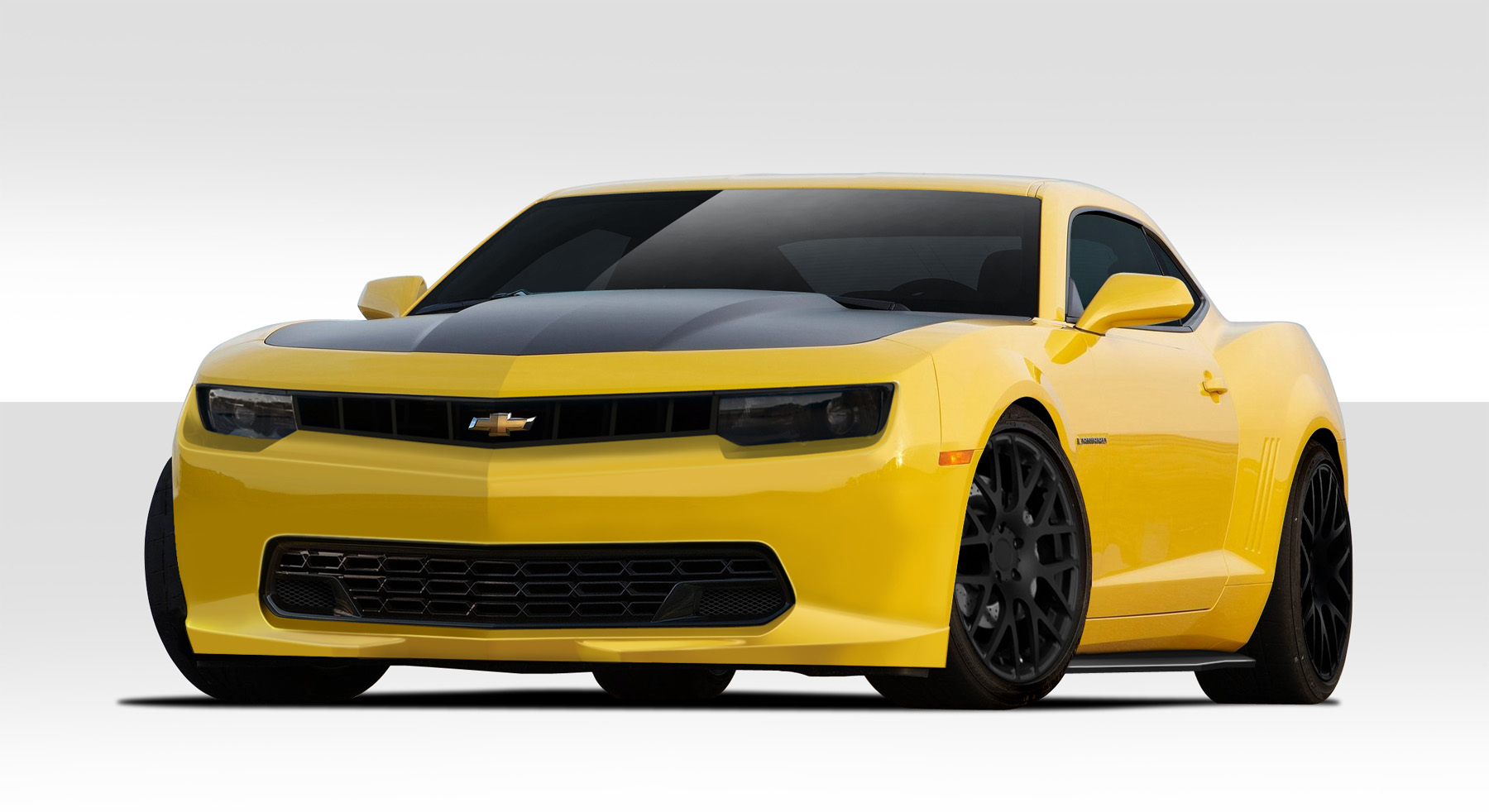 2014-2015 Chevrolet Camaro Duraflex Stingray Z Look Body Kit - 4 Piece - Includes Stingray Z Look Front Bumper Cover (109801) Stingray Z Look Side Skirt Rocker Panels (109791) Stingray Z Look Rear Bumper Cover (109802)