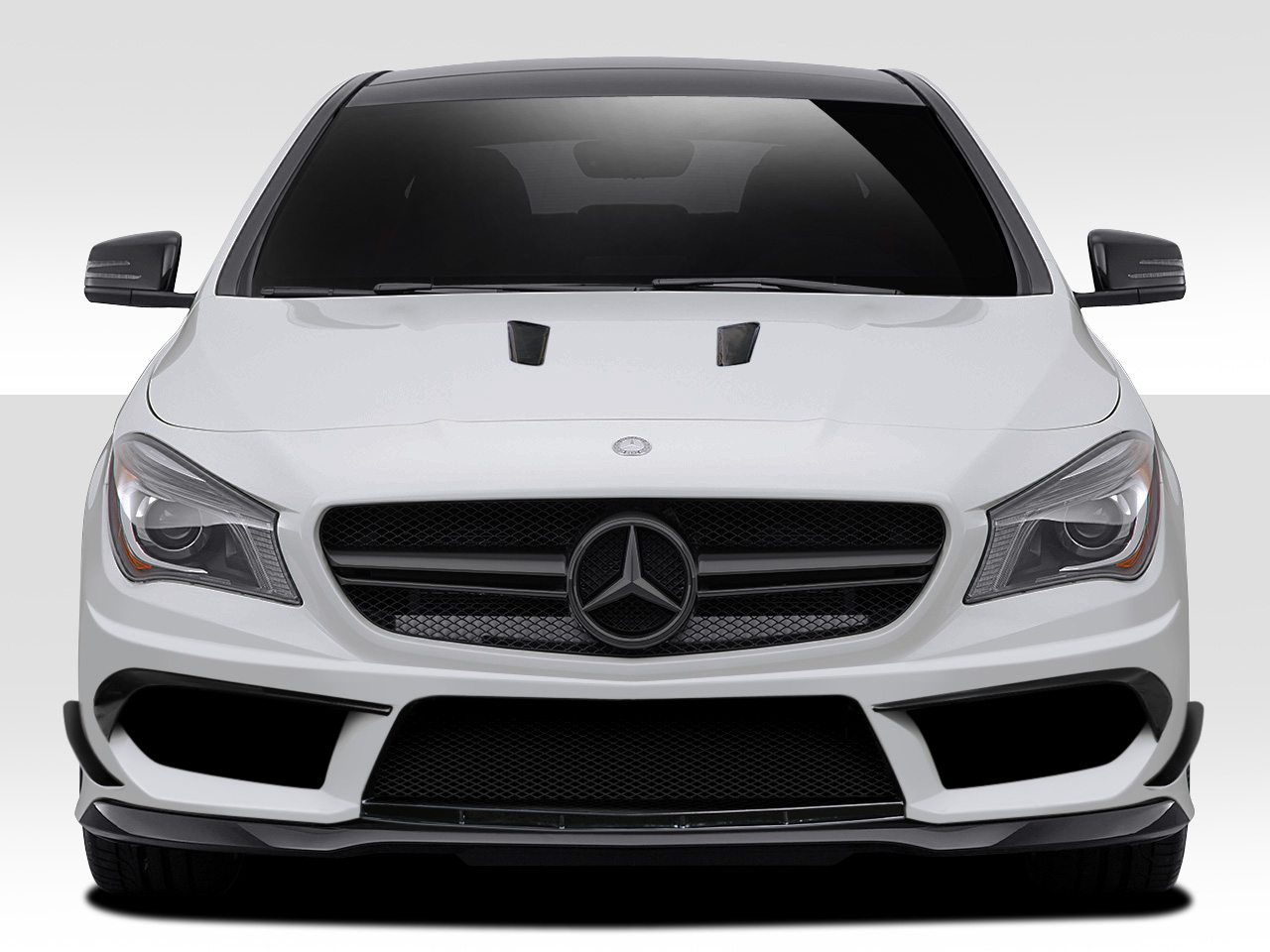 Fiberglass+ Hood Body Kit for 2014 Mercedes CLA   - 2014-2016 Mercedes CLA Class Duraflex Black Series Look Hood - 1 Piece