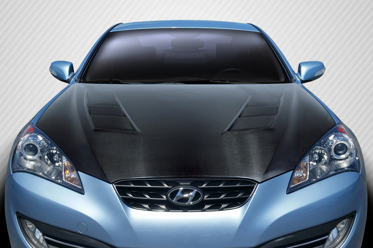 2012 Hyundai Genesis 2DR Carbon Fiber Hood Body Kit - 2010-2012 Hyundai ...