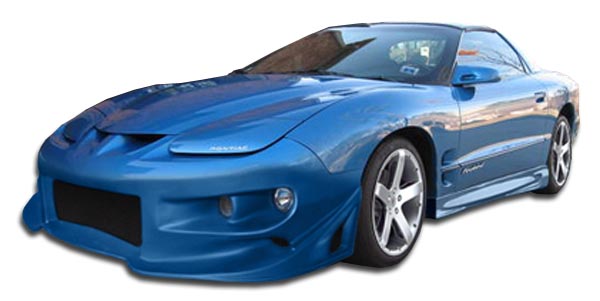 1998-2002 Pontiac Firebird Trans Am Duraflex Venice Body Kit - 4 Piece - Includes Venice Front Bumper Cover (104138) Venice Rear Bumper Cover (104139) Sniper Side Skirts Rocker Panels (104149)