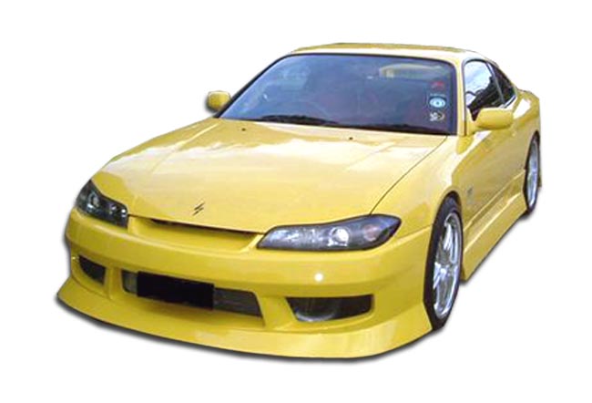 19 1994 Nissan 240sx S13 Duraflex Silvia S15 Conversion Type U Kit 4 Piece Includes Type U Front Bumper Cover S15 Oem Fiberglass Hood 1008 S15 Oem Fenders Xsv